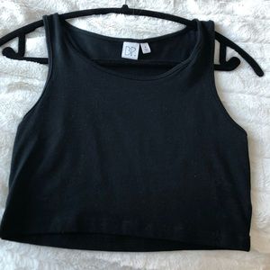 Black crop top